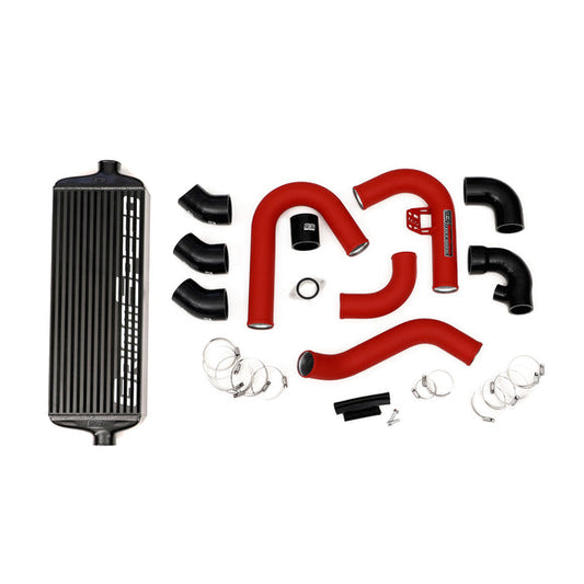 Grimmspeed Front Mount Intercooler Kit Black Coated Inc. Red Piping For Subaru 1