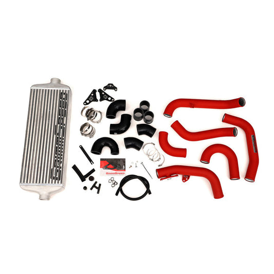 Grimmspeed Front Mount Intercooler Kit Inc. Red Piping For Subaru 15-21 STI Grim