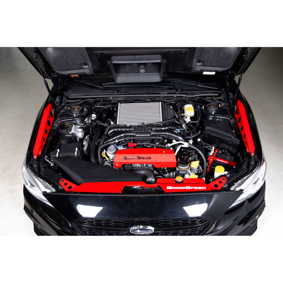 Grimmspeed Fender Shrouds Red For15-21 Subaru WRX/STI GrimmSpeed