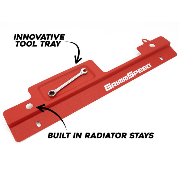 Grimmspeed Radiator Shroud Red For Subaru 02-07 Impreza/WRX/STI GrimmSpeed