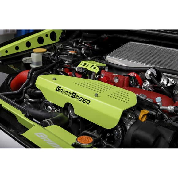 Grimmspeed Boost Control Solenoid Cover NEON Green For Subaru 08-21 STI GrimmSpe