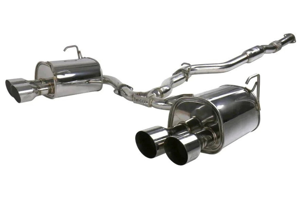 Invidia CATBACK WRX Q300 SINGLE LAYER S.S. QUAD TIP 22-UP 76MM 101MM