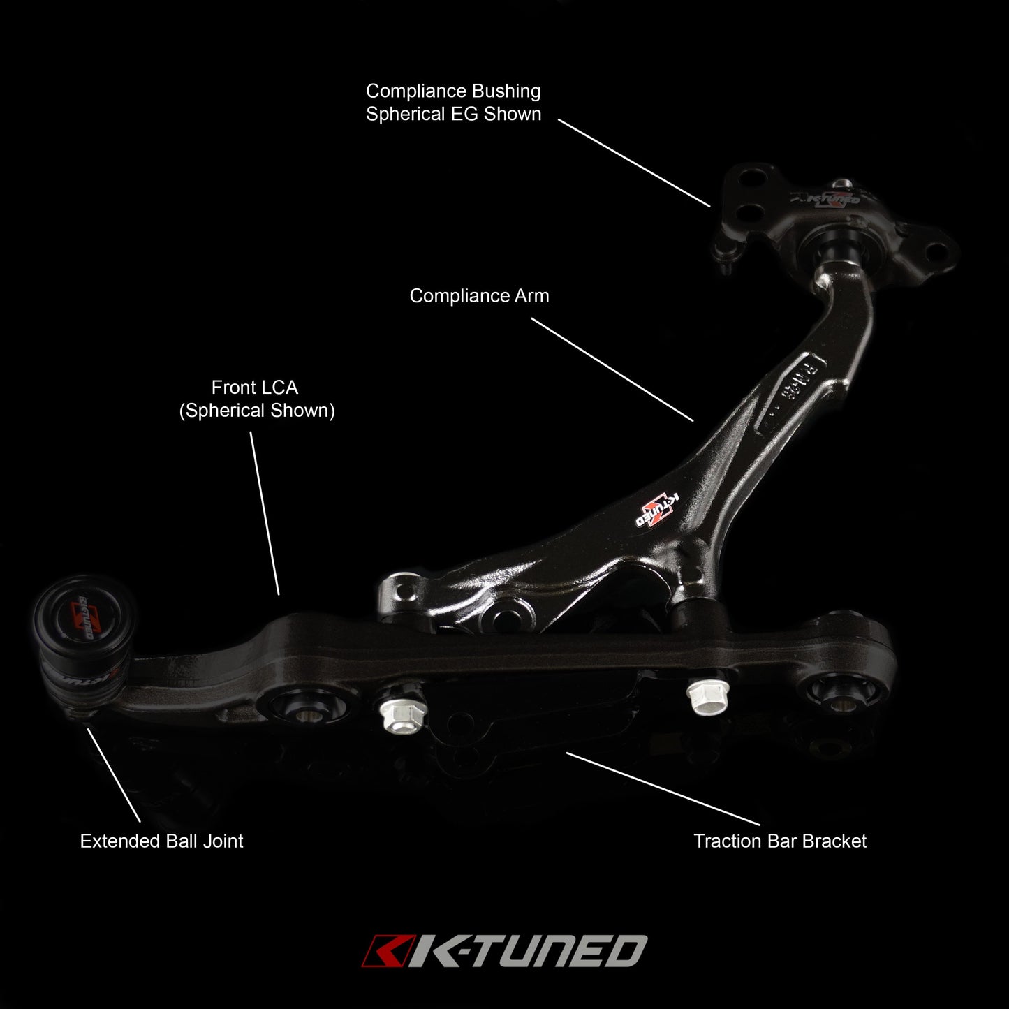 Front Compliance Bushings (Rubber)- EG/DC2