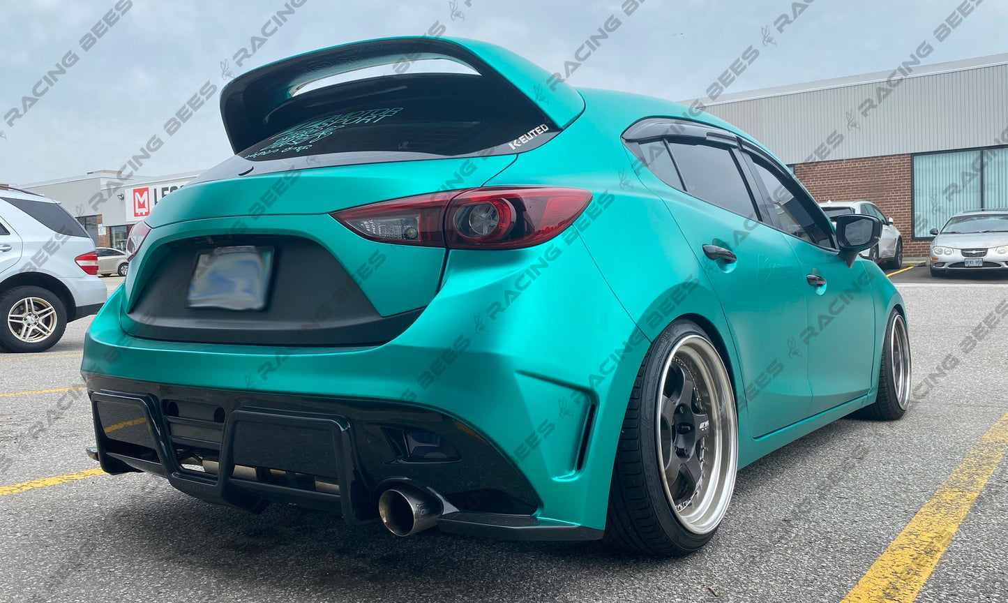 JDM Brand 2014-2018 Mazda 3 Hatchback KS Style Rear Bumper