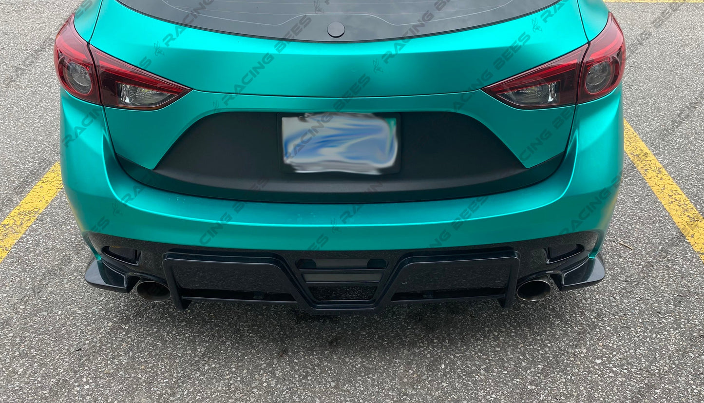 JDM Brand 2014-2018 Mazda 3 Hatchback KS Style Rear Bumper