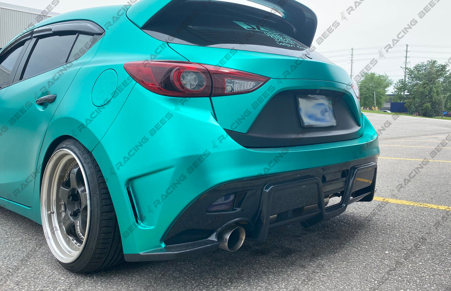 JDM Brand 2014-2018 Mazda 3 Hatchback KS Style Rear Bumper