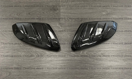 JDM Brand 2016-2021 Honda Civic Type R Mugen Style Replacement Mirror Caps (Carbon Fiber)