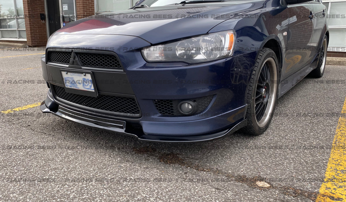 JDM Brand 2008-2015 Mitsubishi Lancer CTS Style Front Bumper Lip (Black)