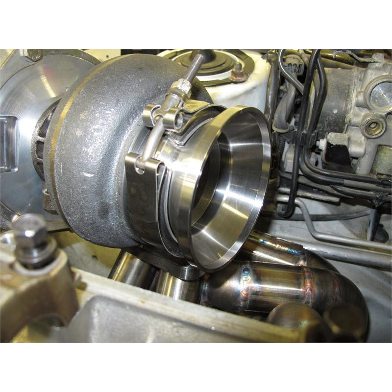 PRL V-band weld flange, stainless steel, 3.00" V-band to 4.00" OD tubing