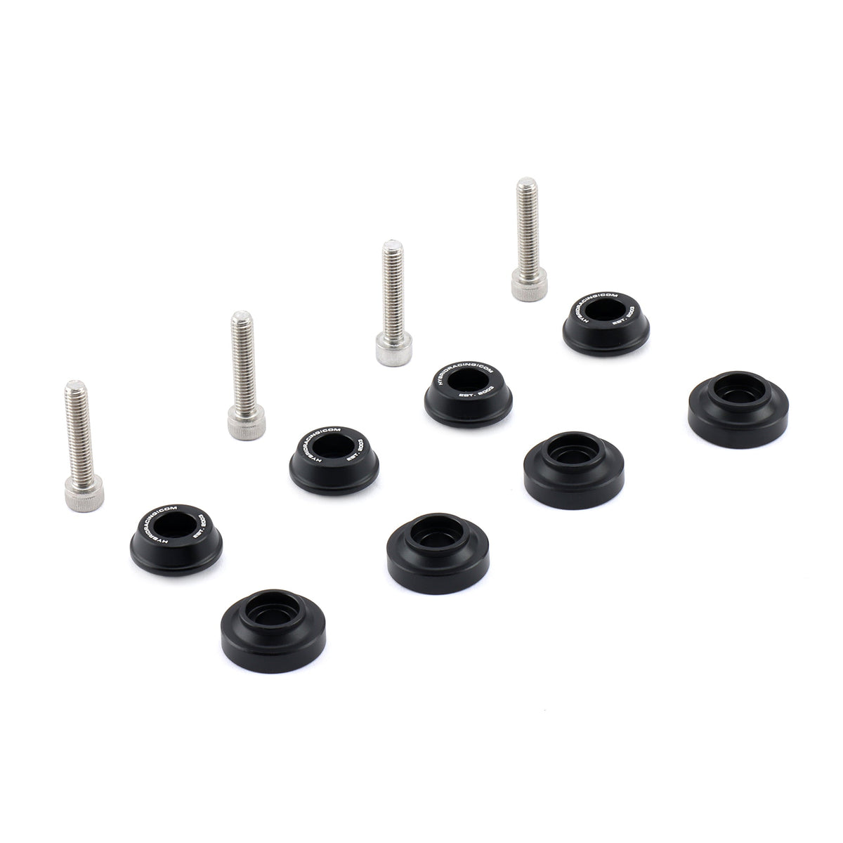 HYBRID RACING 16-18 CIVIC SOLID SHIFTER BASE BUSHINGS BLACK COLOR