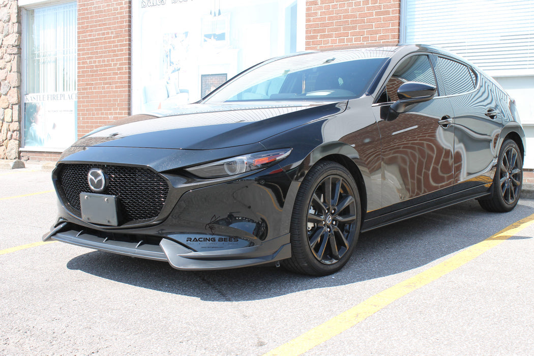 JDM Brand 2019+ Mazda 3 Hatchback T Style Front Bumper Lip