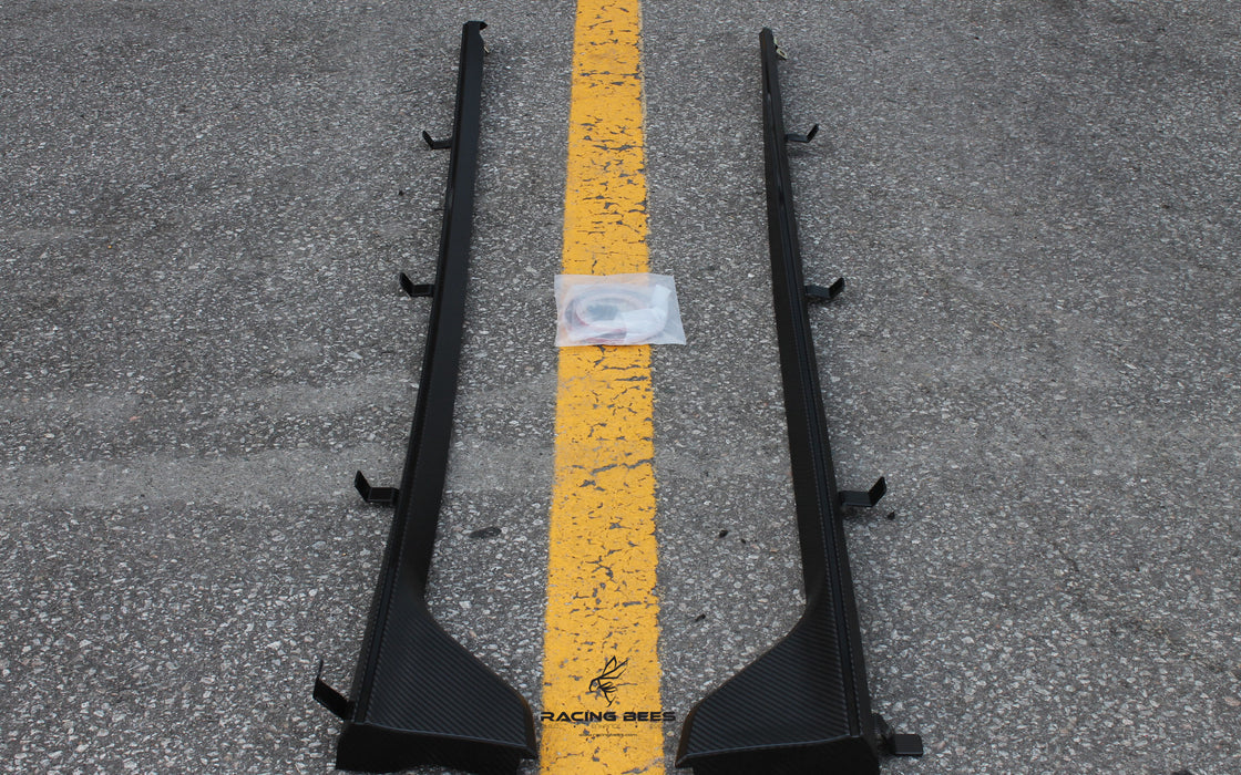 JDM Brand 2016+ Honda Civic Sedan/Hatchback Type-R Style Side Skirts (Carbon-Look)
