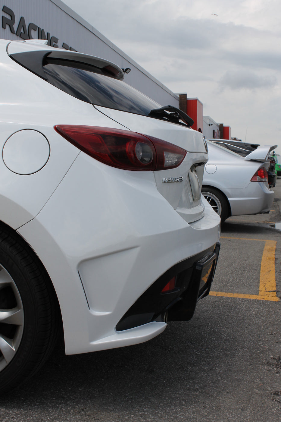 JDM Brand 2014-2018 Mazda 3 Hatchback KS Style Rear Bumper