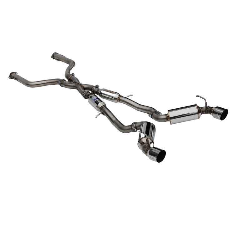 Invidia CATBACK NEW Z DUAL N1 STAINLESS STEEL TIP CAT-BACK (NON-POLISH PIPE) 22-UP 70MM