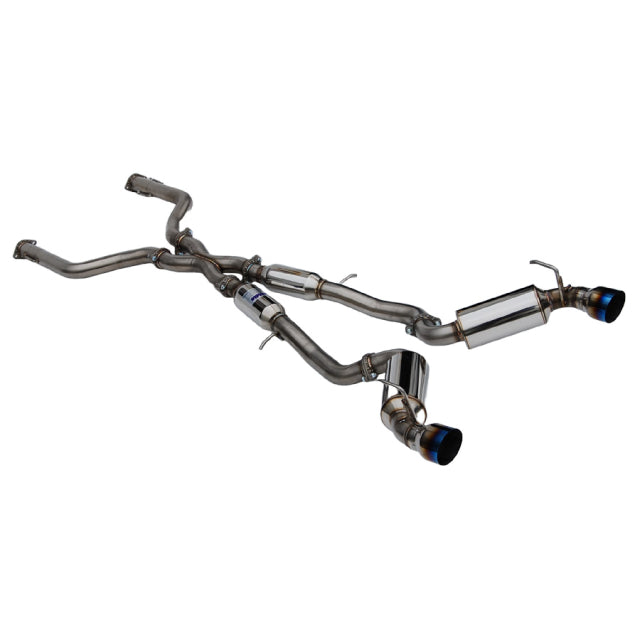 Invidia CATBACK NEW Z DUAL N1 TITANIUM TIP CAT-BACK (NON-POLISH PIPE) 22-UP 70MM 110MM