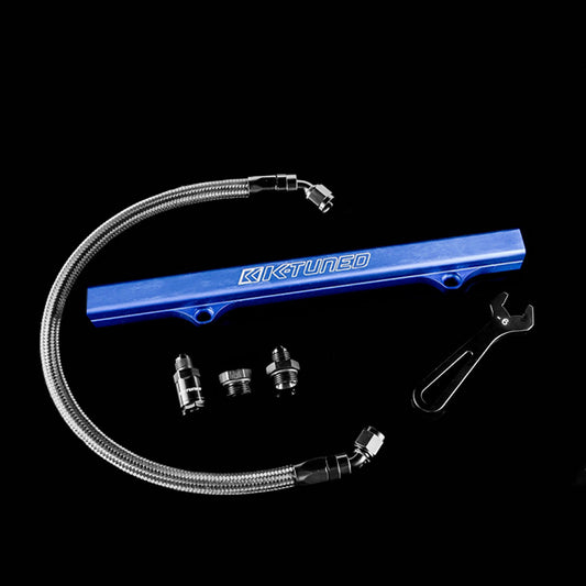 K-Series Fuel Rail Kit with Factory K-Series Center Feed (RSX/EP3/8th/9th Gen Civic) - Blue