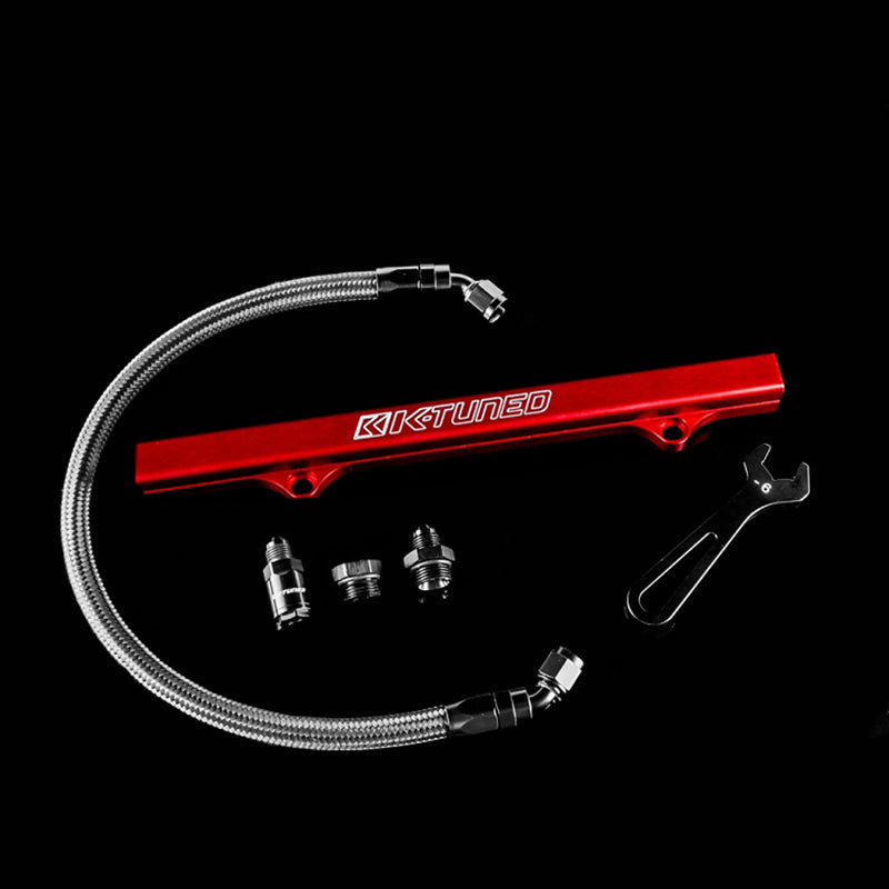 K-Series Fuel Rail Kit with Factory K-Series Center Feed (RSX/EP3/8th/9th Gen Civic) - Red