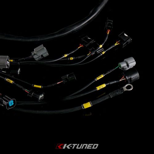 K-Series Tucked Engine Harness w/charge harness/power wire integrated and Jumper. Updated w/RSX Injector Clips