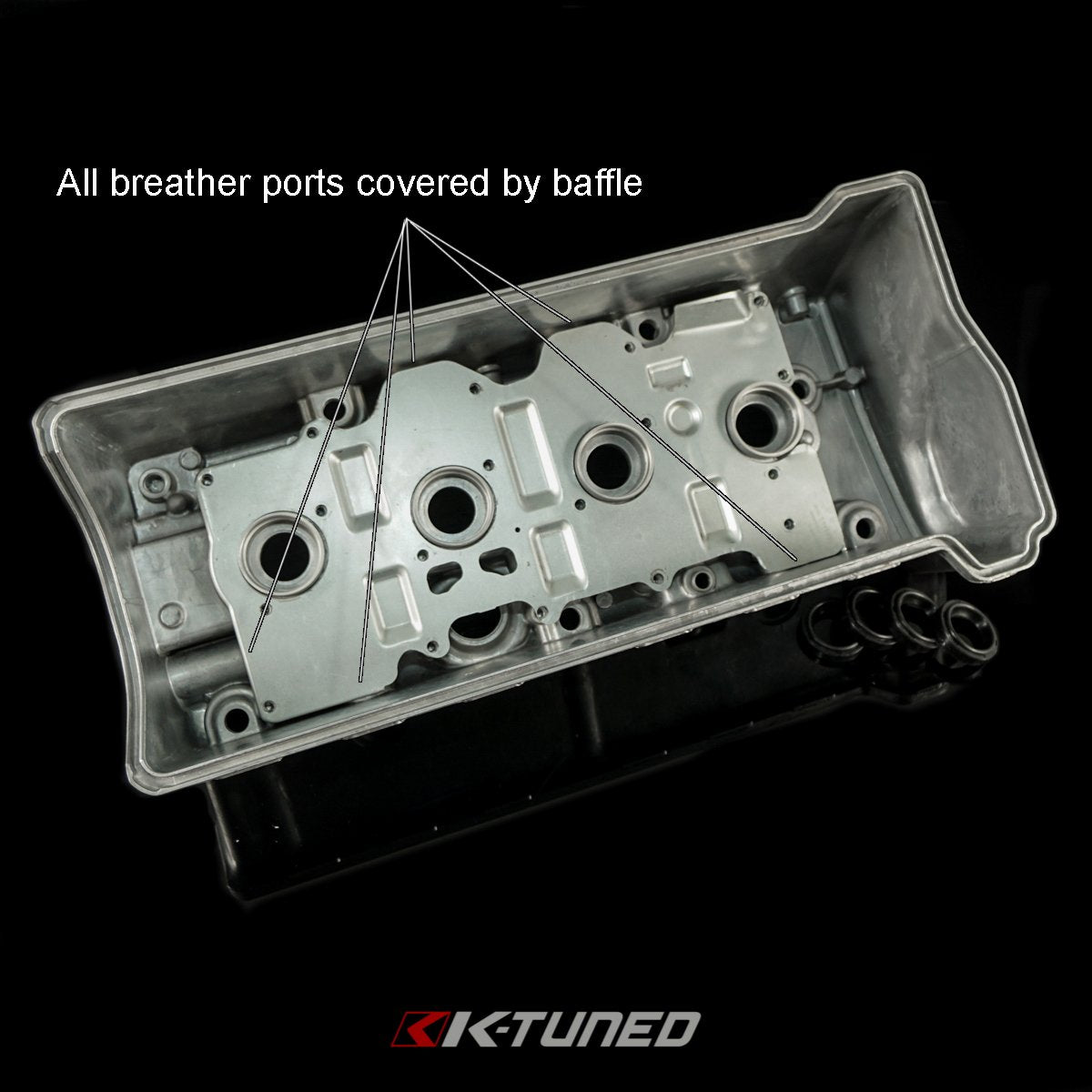 Vented Valve Cover - Wrinkle Red