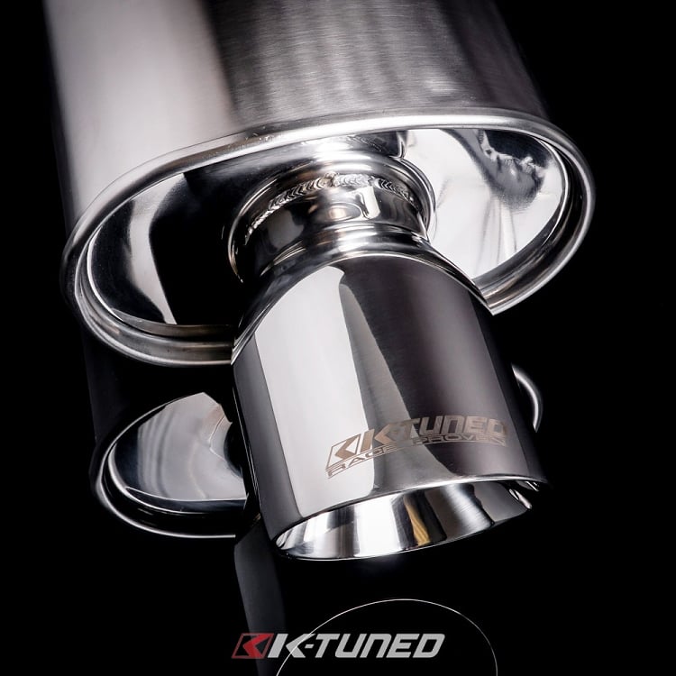 Universal Muffler - Brushed Finish - Short / Offset (19') - 3' Inlet