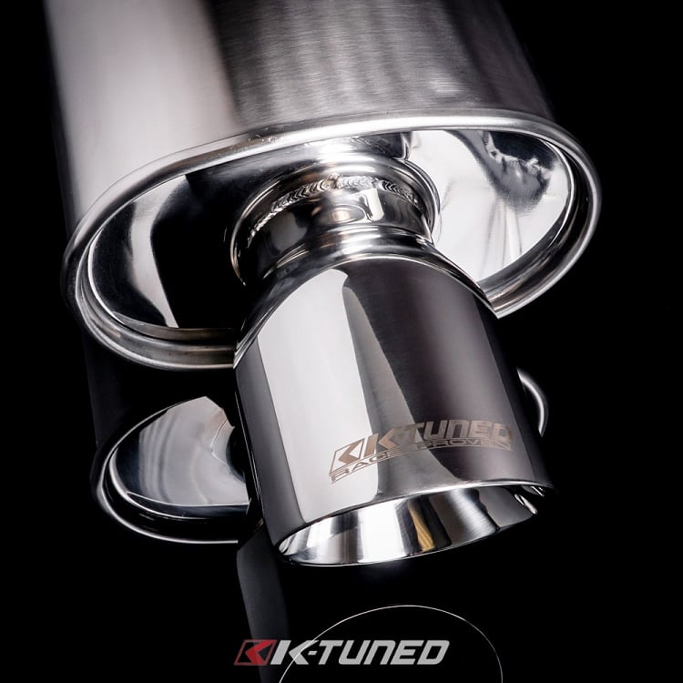 Universal Muffler - Brushed Finish - Short / Offset (19') - 2.5' Inlet