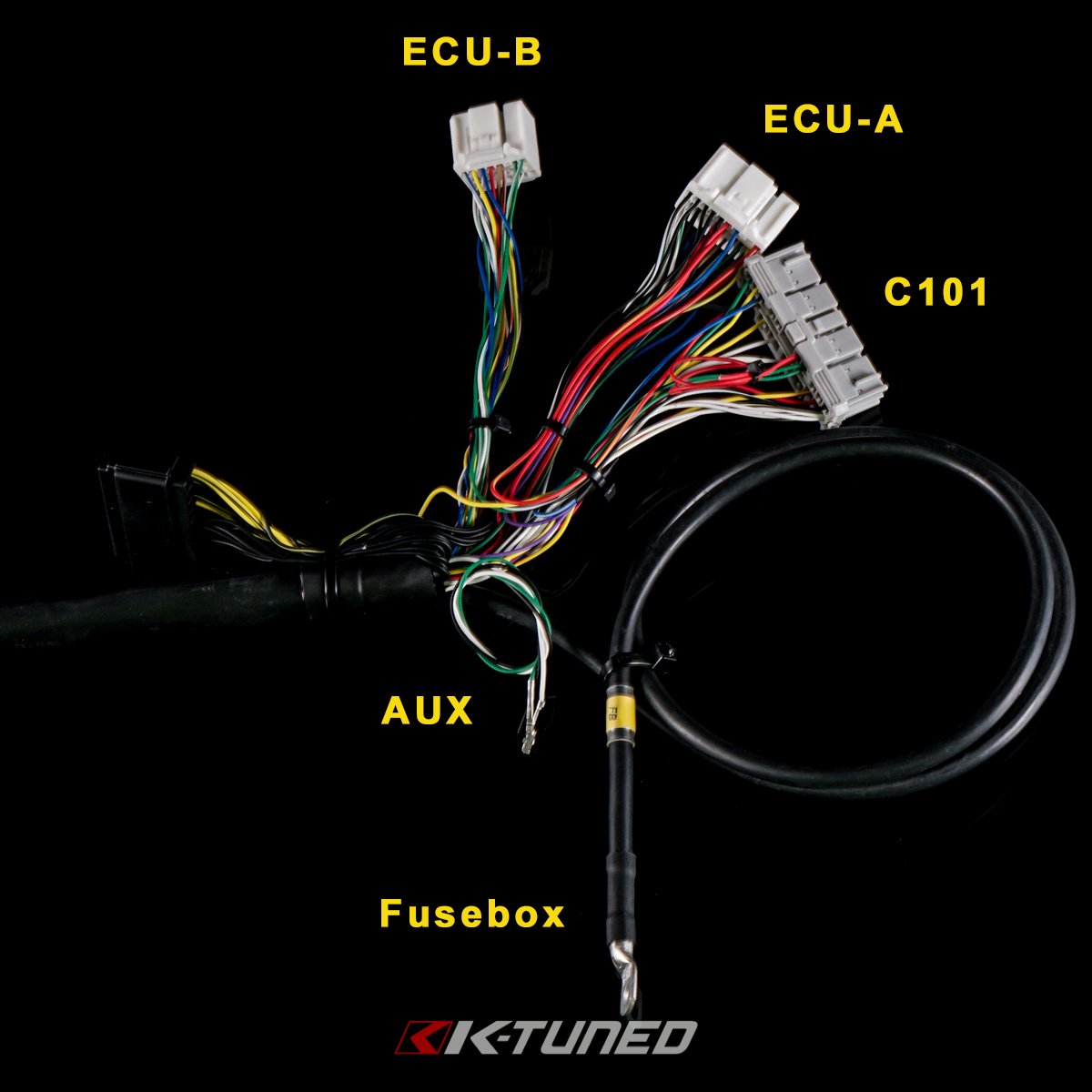 Race-Grade with Reychem K-Series Tucked Engine Harness w/Integrated power wire - w/RSX Injector Clips