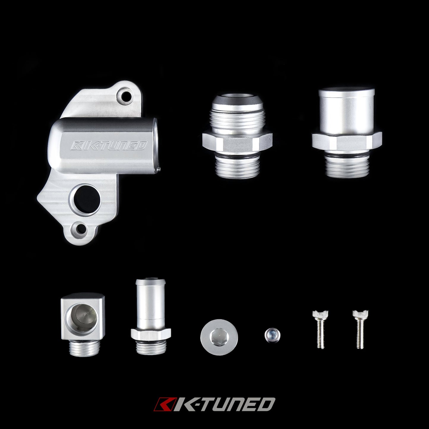 K20 Upper Coolant Housing Redesigned 2021 (Hose End and 16AN Fitting