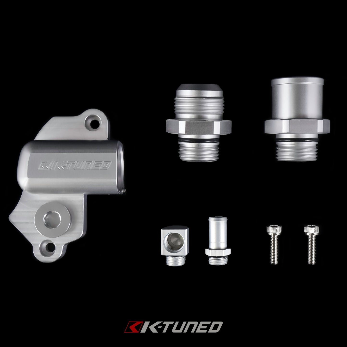 K20 Upper Coolant Housing Redesigned 2021 (Hose End and 16AN Fitting
