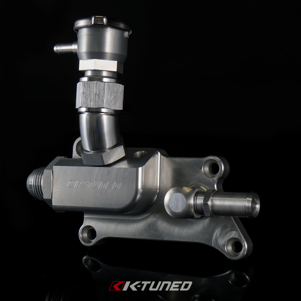 NEW - K24 Upper Coolant Housing w/ Filler Neck - Includes Hose End and 16AN