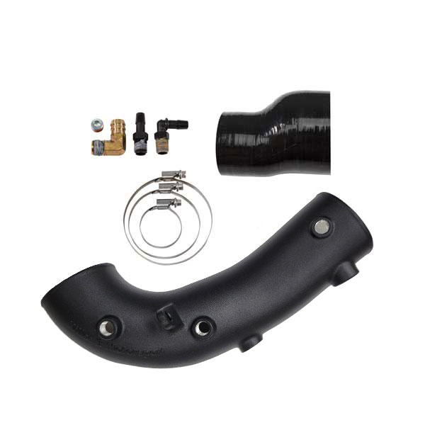 Killer B Motorsport Cast Aluminum Turbo Inlet - 3in Turbo inlet Speed Density - 04-21 STI, 02-07 WRX, 04-08 FXT