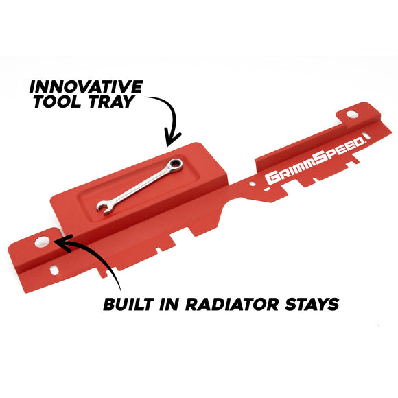 Grimmspeed Radiator Shroud Red For Subaru 05-09 Legacy 05-07 Outback GrimmSpeed