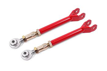 BMR Lower trailing arms, on-car adjustable, rod ends Red