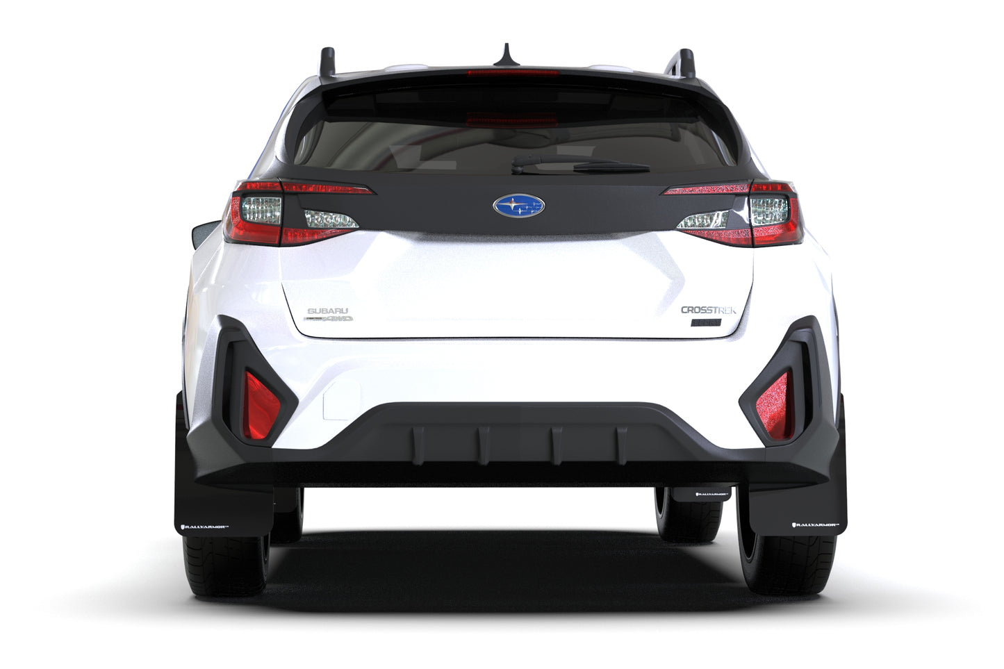 Rally Armor Mud Flaps Subaru Crosstrek 2024 (Black/White Logo)