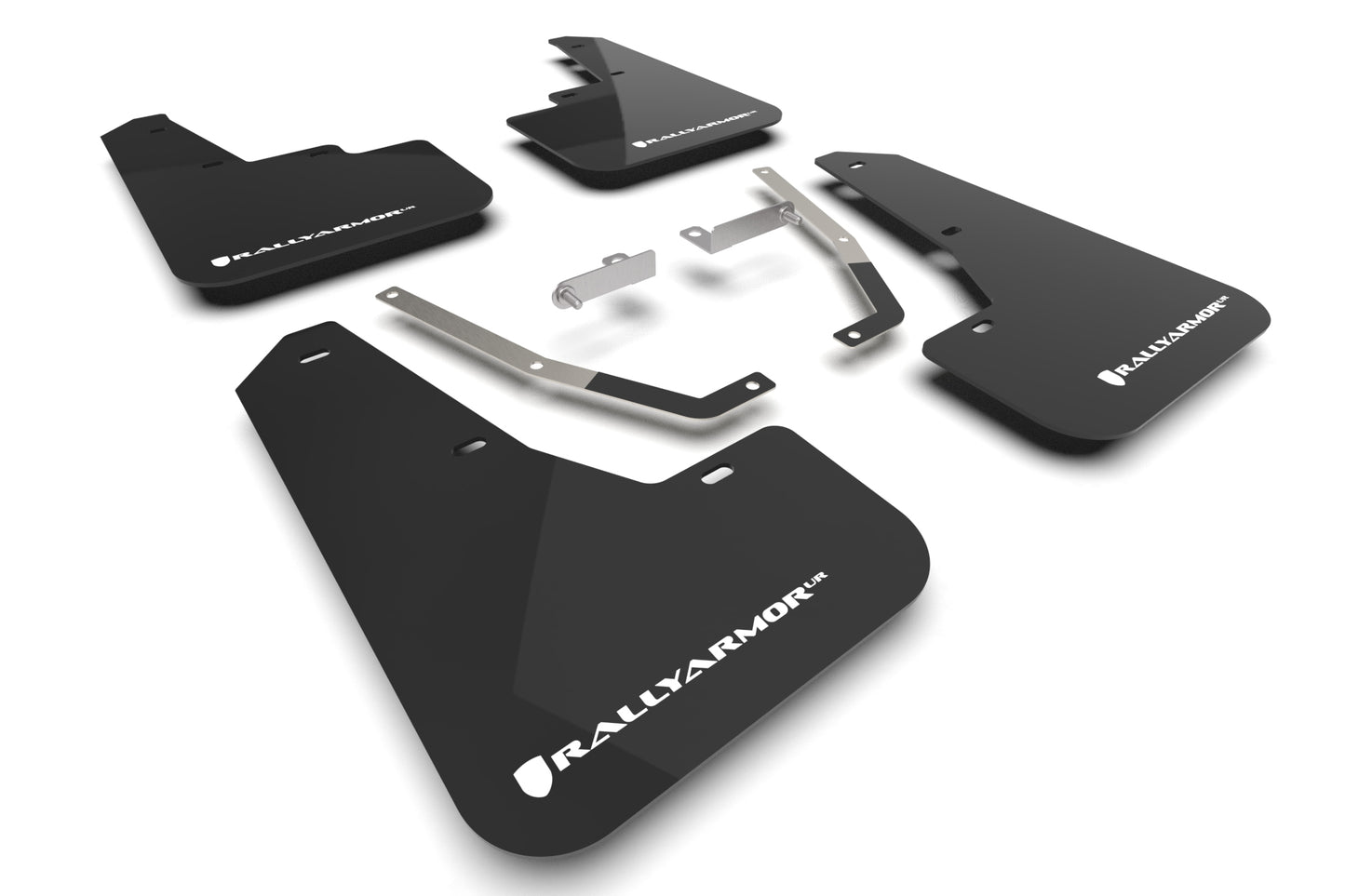 Rally Armor Mud Flaps Subaru Crosstrek 2024 (Black/White Logo)