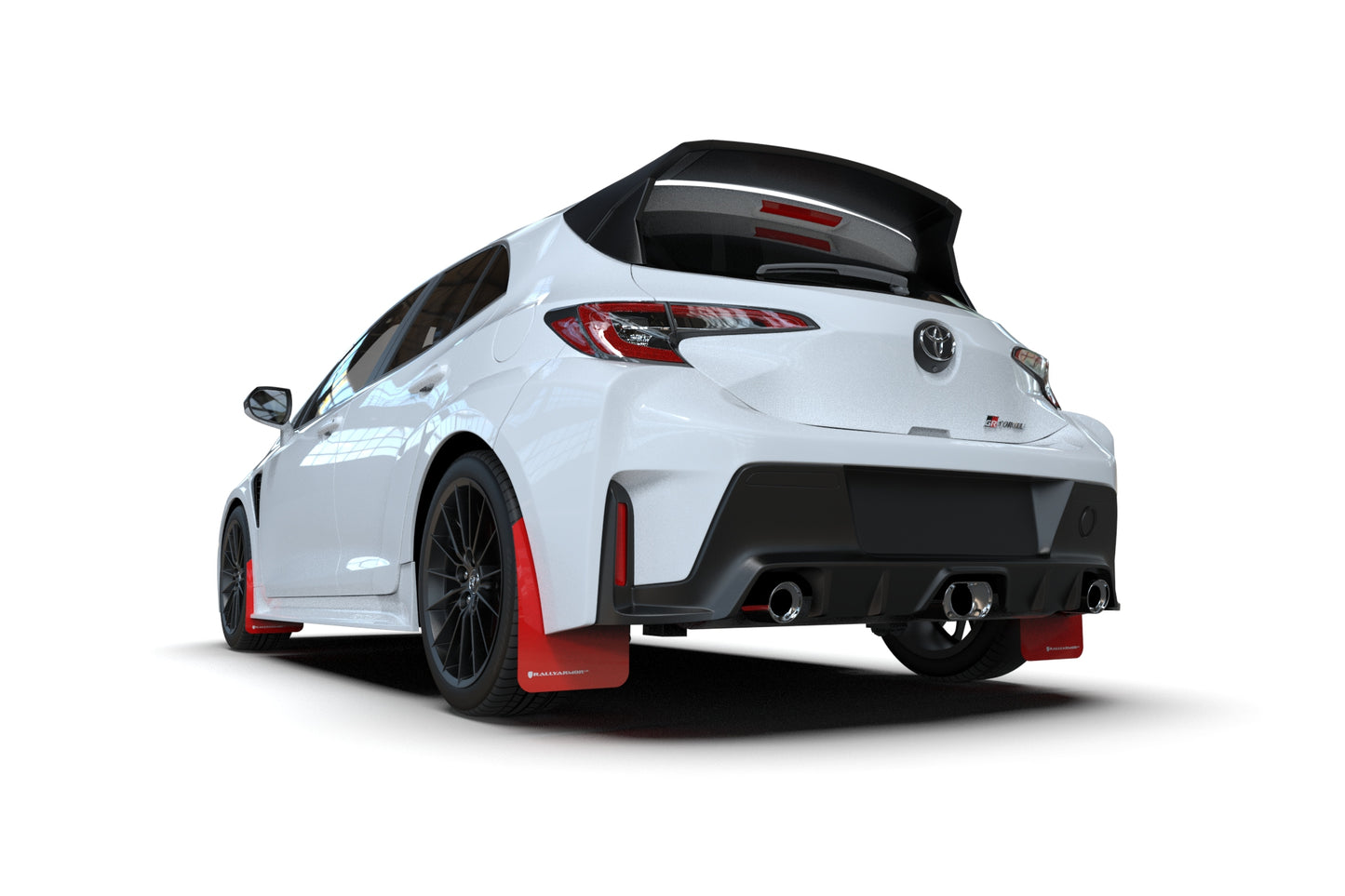 Rally Armor Mud Flaps Toyota GR Corolla 2023-24 (Red/White Logo)