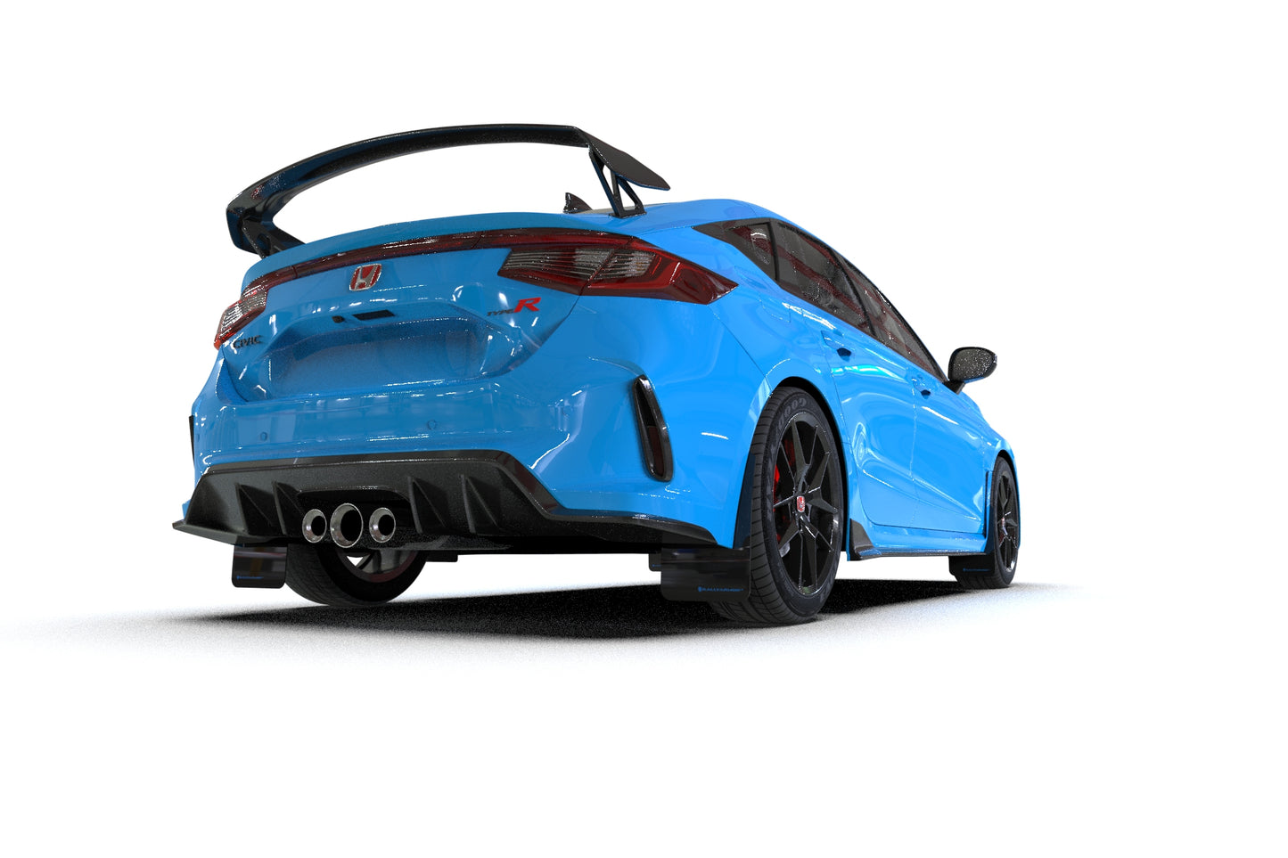 Rally Armor Mud Flap Honda Civic Type R 2023-24 (Black/Red Logo)