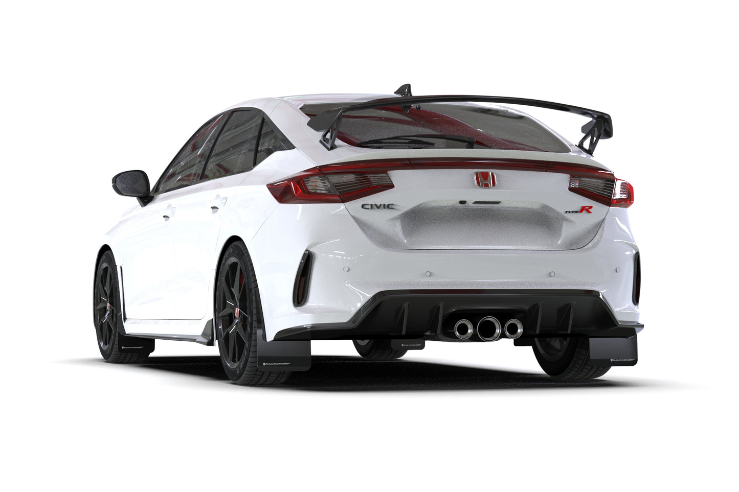 Rally Armor Mud Flap Honda Civic Type R 2023-24 (Black/Red Logo)