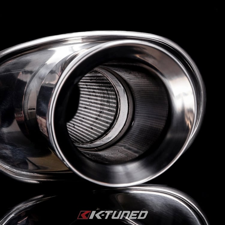 Universal Muffler - Brushed Finish - Short / Offset (19') - 3' Inlet