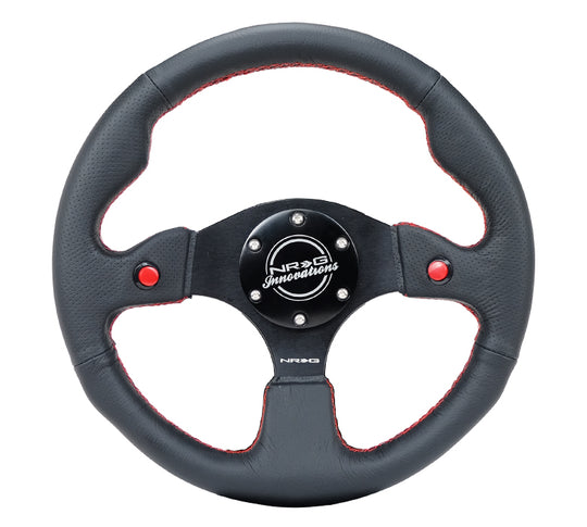 Reinforced Steering Wheel- 320mm Sport Steering Wheel w/ Dual T