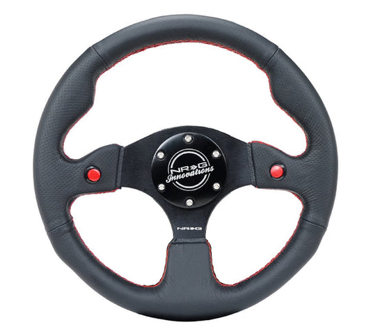 Reinforced Steering Wheel- 320mm Sport Steering Wheel w/ Dual T