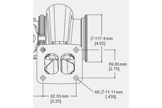 Borg Warner S400 SX Turbine Housing