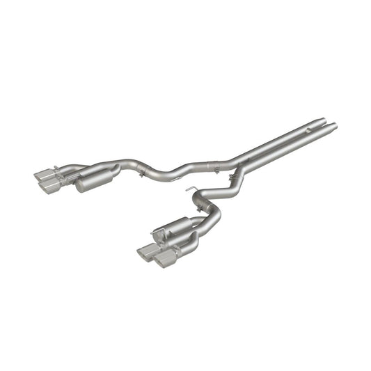 MBRP FORD MUSTANG GT 5.0L 2018 2020 ALUMINIZED STEEL 3 CAT BACK WITH QUAD TIP (RACE VERSION)