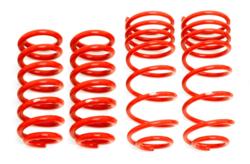 BMR Lowering spring kit, set of 4, 1.25" drop Red