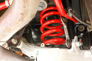 BMR Lowering springs, rear, handling version Red Mustang S550