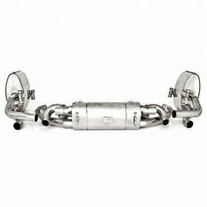 TUBI 991.1 CARRERA S SIDE AND CENTRAL MUFFLERS KIT W VALVE