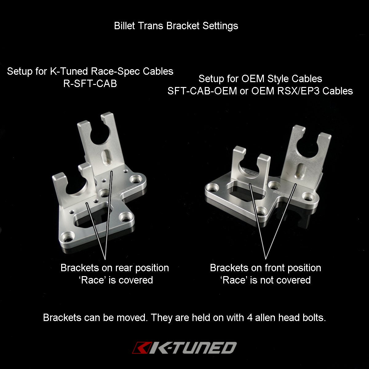 Shifter Cables - Race-Spec Shifter Cables (w/ Billet Trans Bracket)