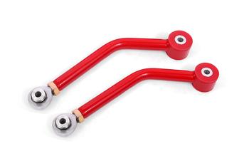 BMR Upper control arms, single adjustable, poly/rod ends Red