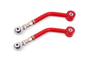 BMR Upper control arms, on-car adjustable, poly/rod ends Red