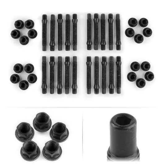 APEX 75MM M14 BMW 5 LUG HEX HEAD STUD KIT - BLACK