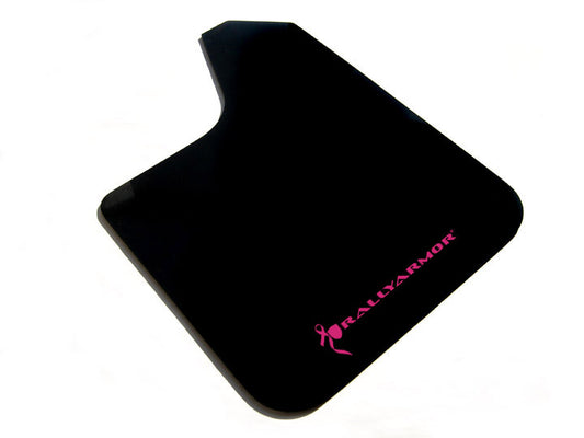 Rally Armor Mud Flaps Universal Universal Mud Flaps N/A (Black/Pink Logo)